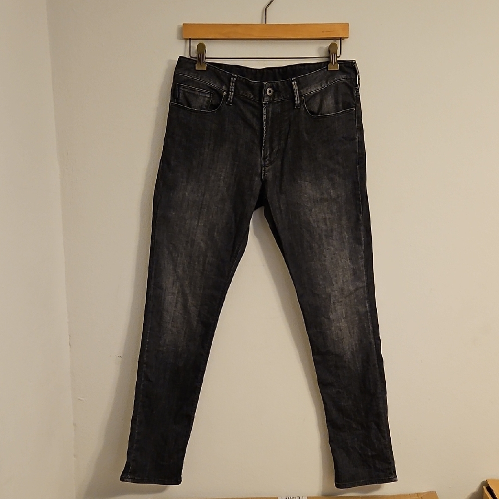 Giorgio Armani Charcoal Slim Jeans